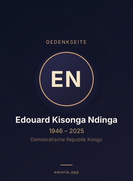 Gedenkportrait von Edouard Kisonga Ndinga