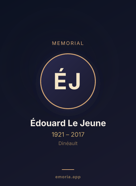 Memorial portrait of Édouard Le Jeune