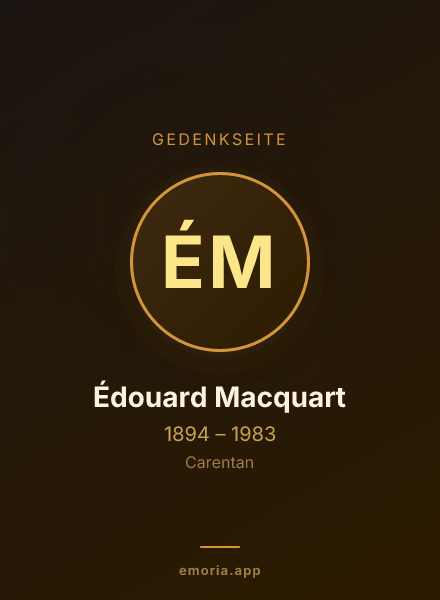 Gedenkportrait von Édouard Macquart