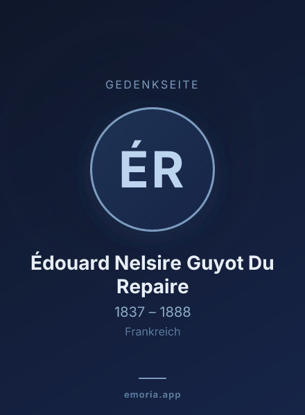 Gedenkportrait von Édouard Nelsire Guyot Du Repaire