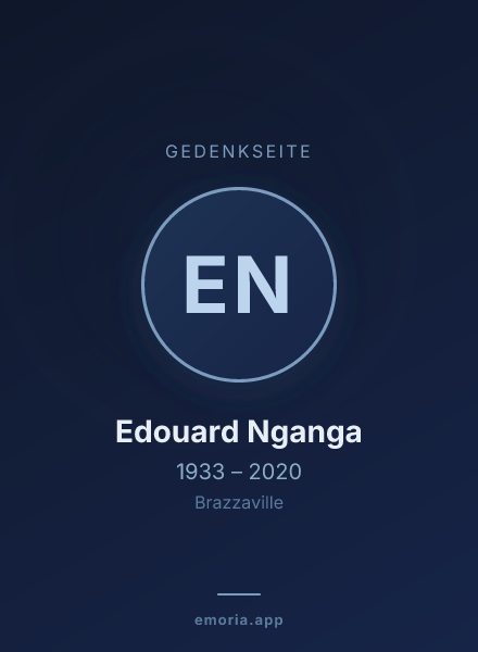 Gedenkportrait von Edouard Nganga