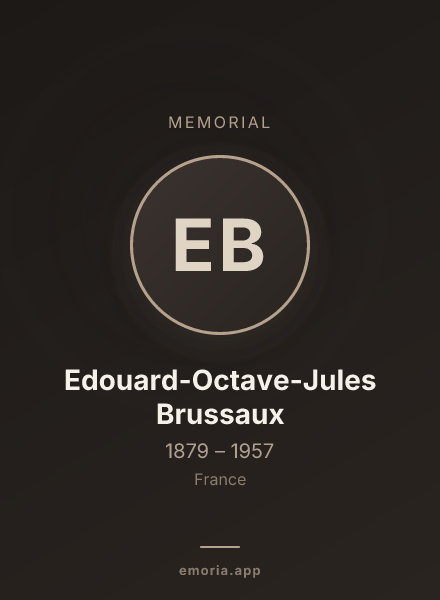 Memorial portrait of Edouard-Octave-Jules Brussaux