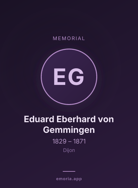Memorial portrait of Eduard Eberhard von Gemmingen