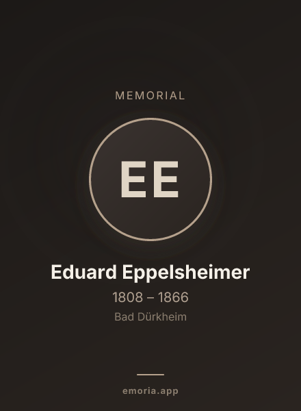 Memorial portrait of Eduard Eppelsheimer