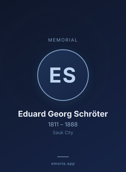 Memorial portrait of Eduard Georg Schröter