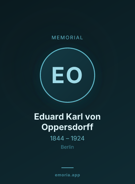 Memorial portrait of Eduard Karl von Oppersdorff