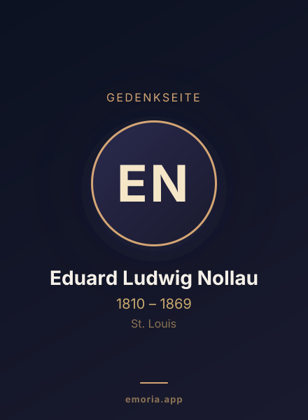 Gedenkportrait von Eduard Ludwig Nollau