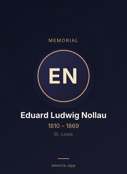 Memorial portrait of Eduard Ludwig Nollau