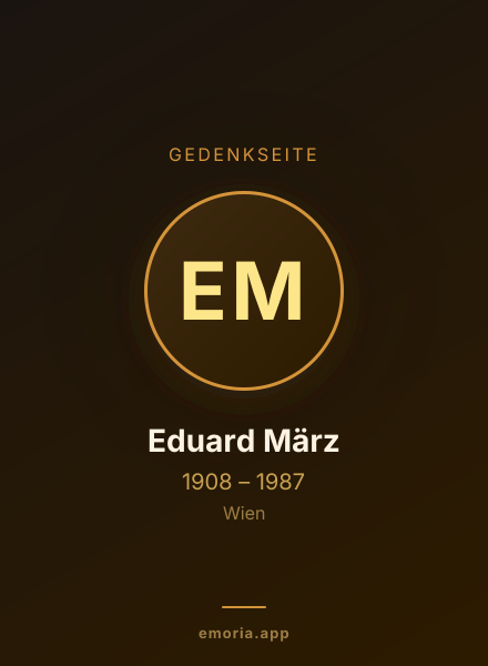 Gedenkportrait von Eduard März