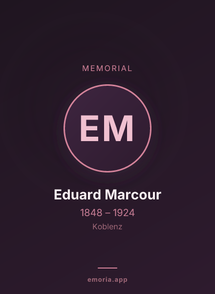 Memorial portrait of Eduard Marcour