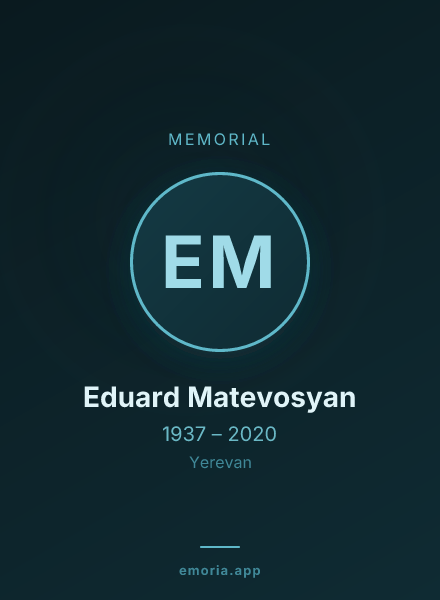 Memorial portrait of Eduard Matevosyan