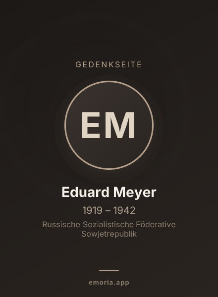 Gedenkportrait von Eduard Meyer
