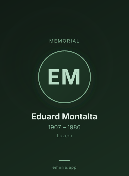 Memorial portrait of Eduard Montalta