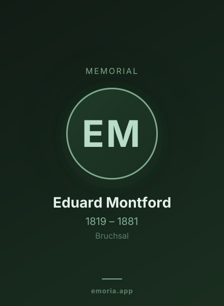 Memorial portrait of Eduard Montford