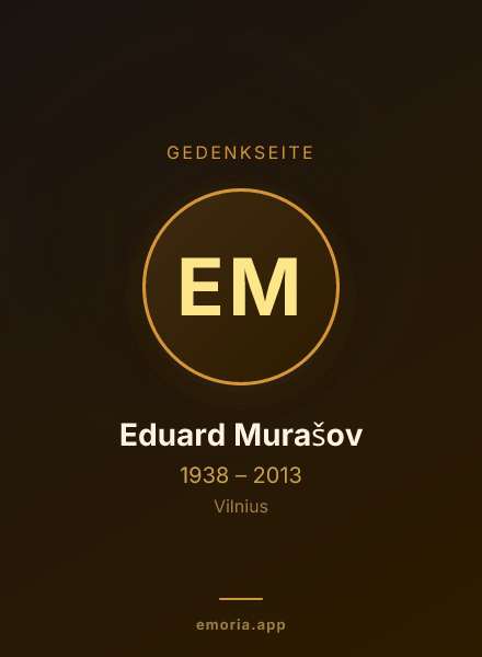 Gedenkportrait von Eduard Murašov