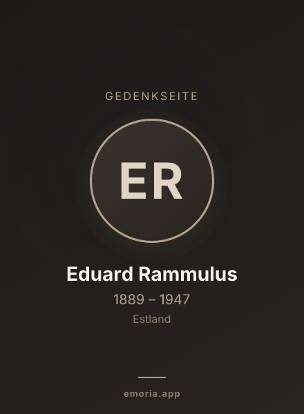 Gedenkportrait von Eduard Rammulus