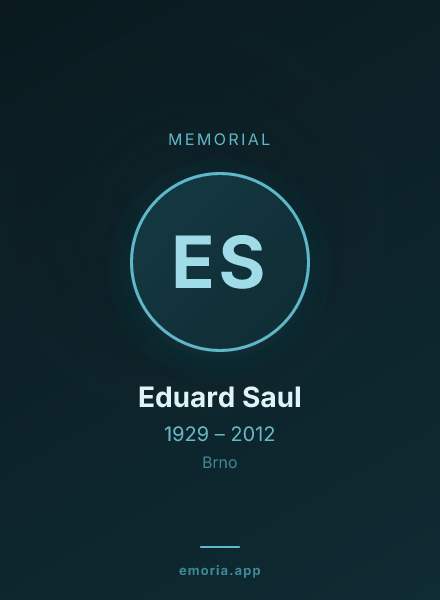 Memorial portrait of Eduard Saul