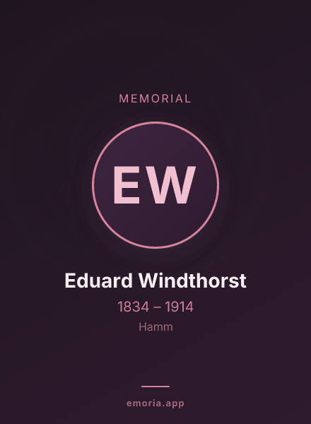 Memorial portrait of Eduard Windthorst