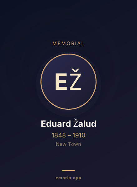 Memorial portrait of Eduard Žalud