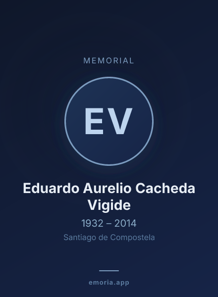 Memorial portrait of Eduardo Aurelio Cacheda Vigide
