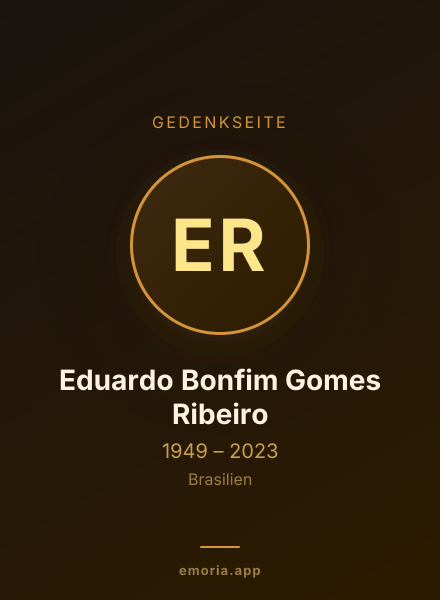 Gedenkportrait von Eduardo Bonfim Gomes Ribeiro