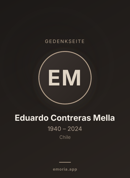 Gedenkportrait von Eduardo Contreras Mella