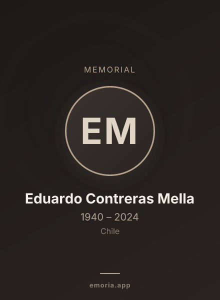 Memorial portrait of Eduardo Contreras Mella