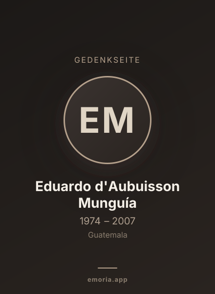 Gedenkportrait von Eduardo d'Aubuisson Munguía