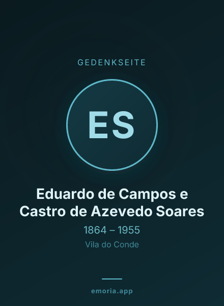 Gedenkportrait von Eduardo de Campos e Castro de Azevedo Soares