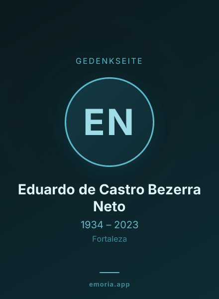 Gedenkportrait von Eduardo de Castro Bezerra Neto
