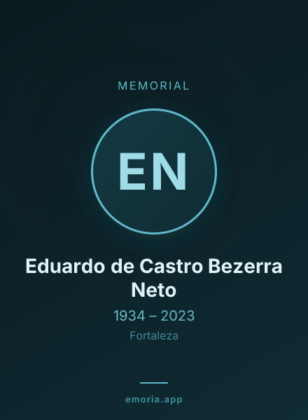 Memorial portrait of Eduardo de Castro Bezerra Neto