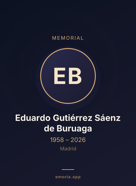 Memorial portrait of Eduardo Gutiérrez Sáenz de Buruaga