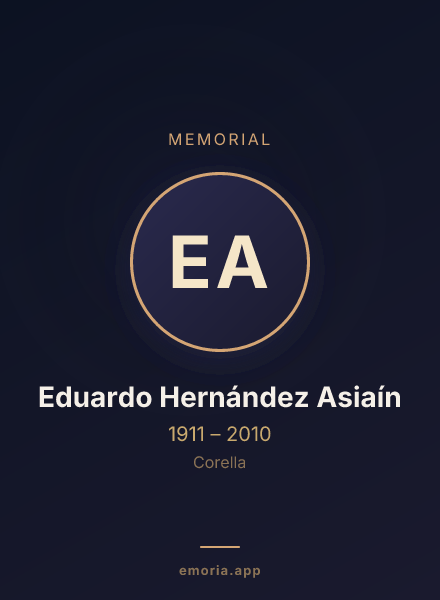 Memorial portrait of Eduardo Hernández Asiaín