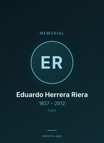 Memorial portrait of Eduardo Herrera Riera