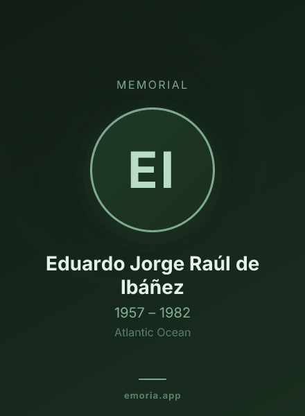 Memorial portrait of Eduardo Jorge Raúl de Ibáñez