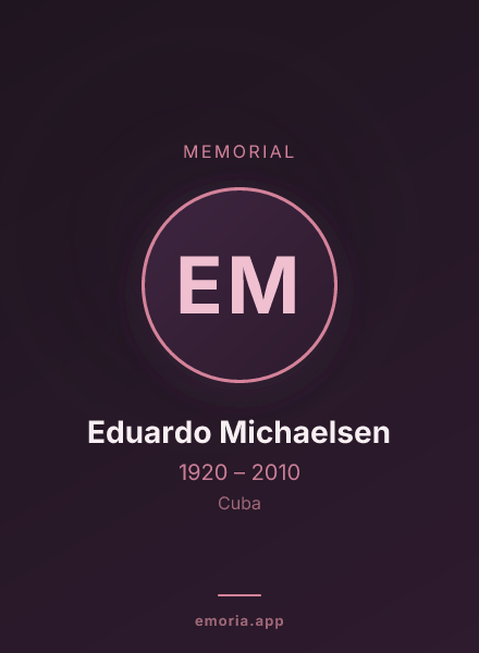 Memorial portrait of Eduardo Michaelsen