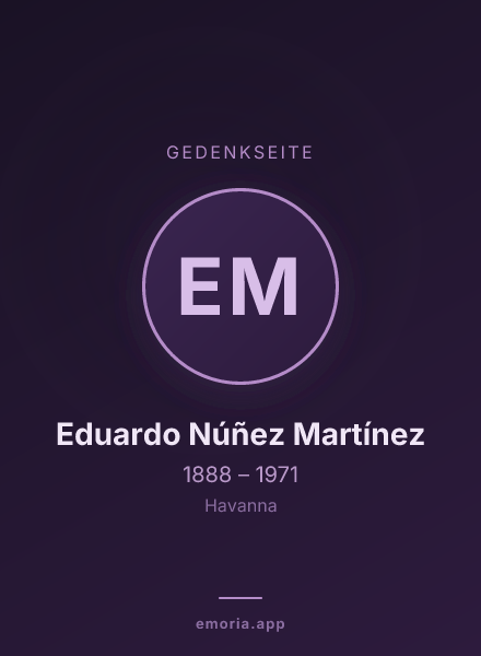 Gedenkportrait von Eduardo Núñez Martínez