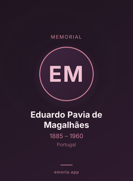 Memorial portrait of Eduardo Pavia de Magalhães