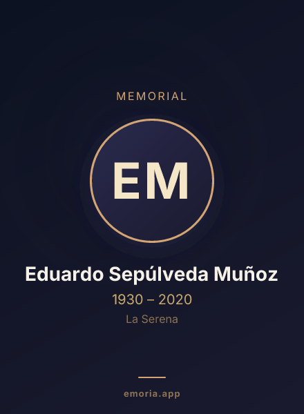 Memorial portrait of Eduardo Sepúlveda Muñoz