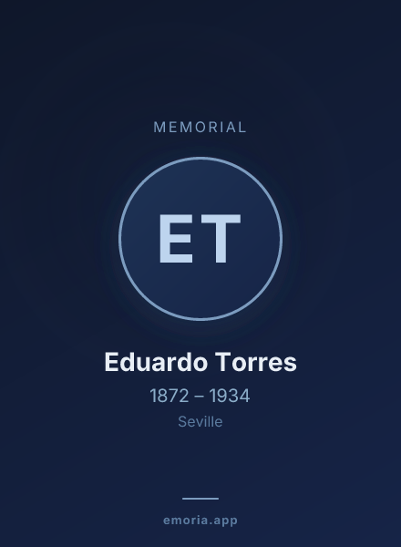 Memorial portrait of Eduardo Torres