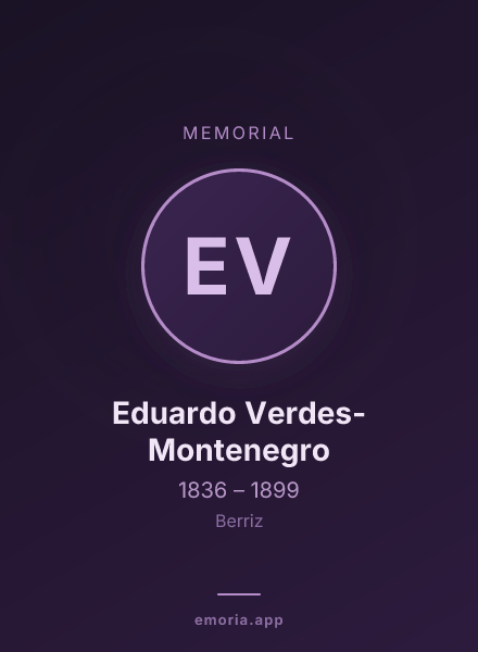 Memorial portrait of Eduardo Verdes-Montenegro