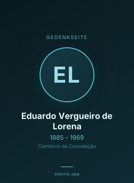 Gedenkportrait von Eduardo Vergueiro de Lorena