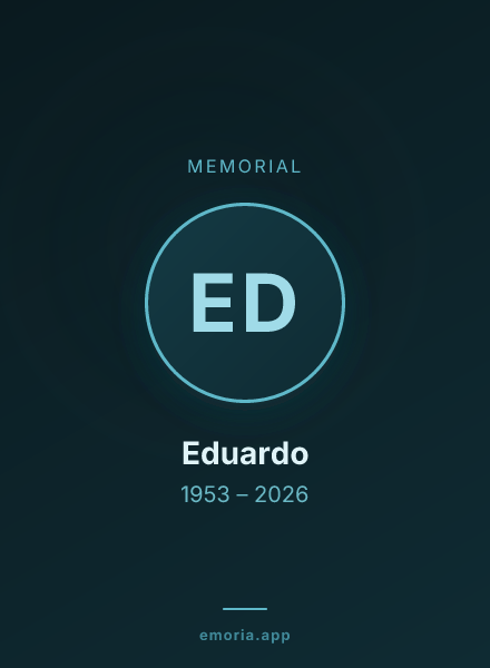 Memorial portrait of Eduardo