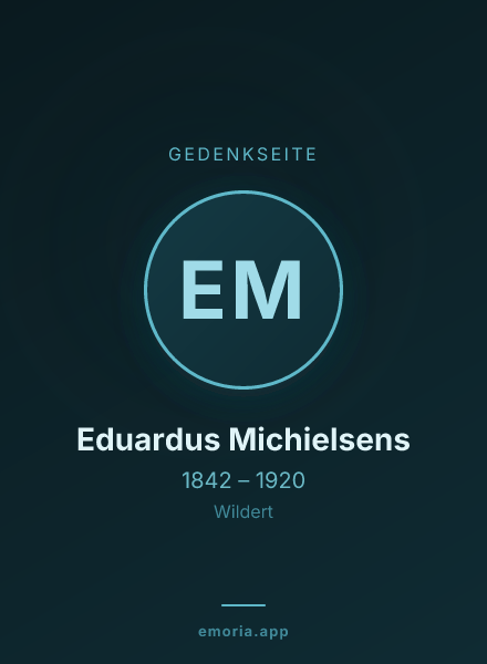 Gedenkportrait von Eduardus Michielsens