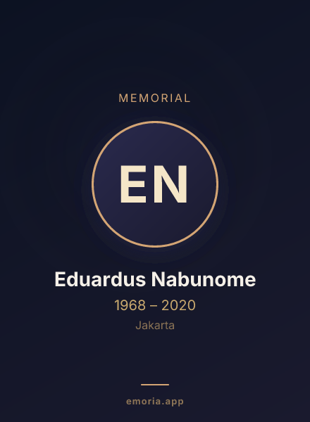 Memorial portrait of Eduardus Nabunome