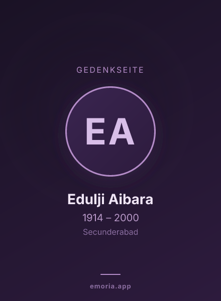 Gedenkportrait von Edulji Aibara