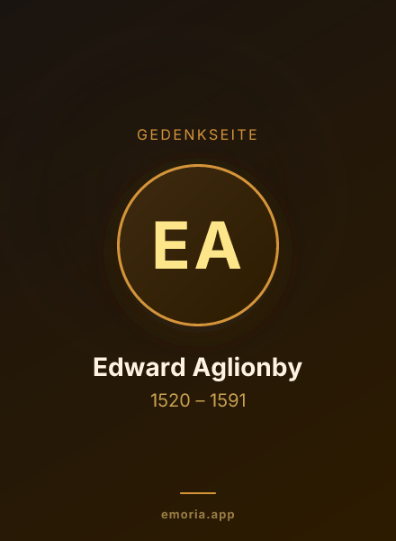 Gedenkportrait von Edward Aglionby