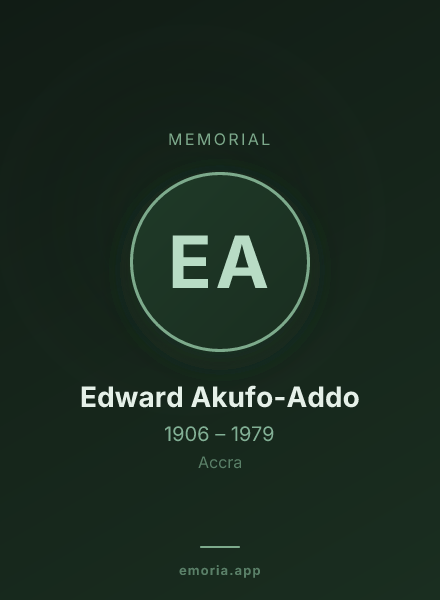 Memorial portrait of Edward Akufo-Addo
