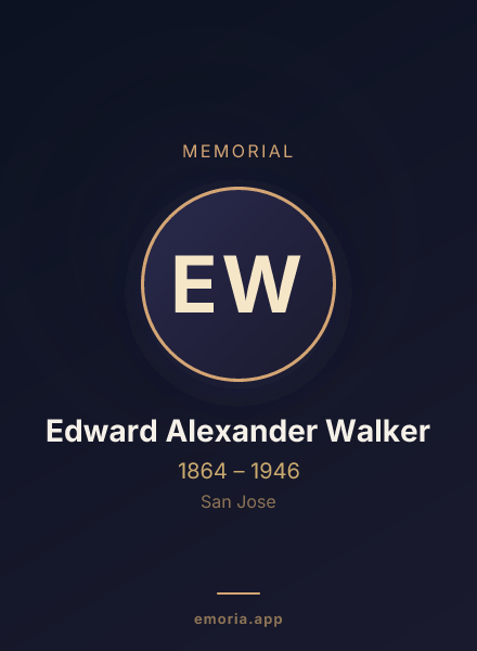 Memorial portrait of Edward Alexander Walker