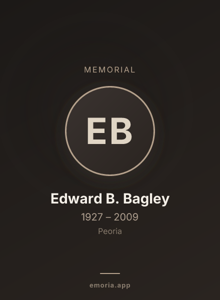 Memorial portrait of Edward B. Bagley